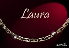 Laura - náramek zlacený